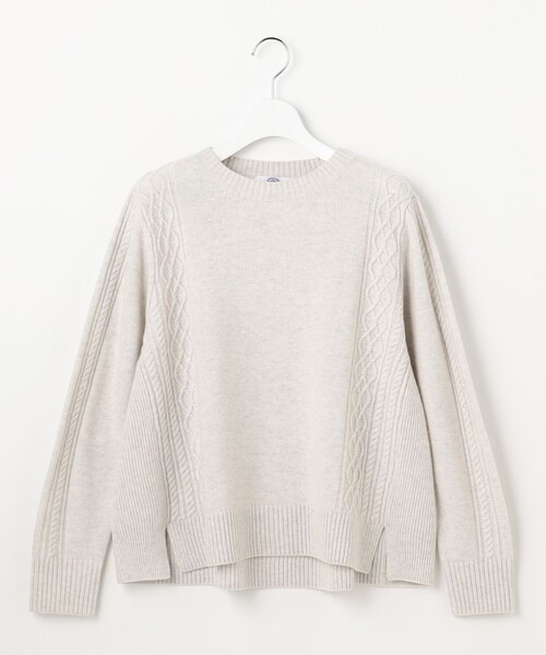 J.PRESS(ジェイプレス)の「【WEB限定カラーあり】CAT クルーネック ニット(ニット/セーター・レディース・イエロー系/シルバー系/ピンク系/サックスブルー系/ホワイト系・MEDIUM/LARGE)」の12枚目の写真