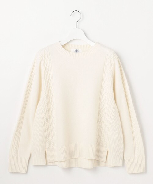 J.PRESS(ジェイプレス)の「【WEB限定カラーあり】CAT クルーネック ニット(ニット/セーター・レディース・イエロー系/シルバー系/ピンク系/サックスブルー系/ホワイト系・MEDIUM/LARGE)」の11枚目の写真