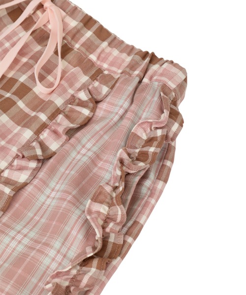 Candy Stripper（キャンディストリッパー）の「STAR CHECK EASY パンツ（その他パンツ・レディース・ベージュ/ブラック/ピンク・FREE）」の18枚目の写真