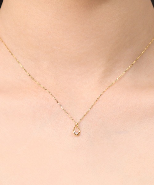 ESTELLE シルバーネックレス シルバー キュービックジルコニア ネックレス ESTELLE/エステール