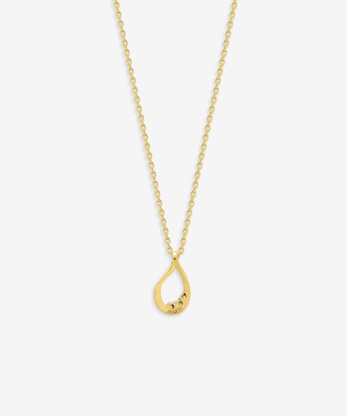 ESTELLE（エステール）の「シルバー キュービックジルコニア しずく ネックレス ESTELLE/エステール WEB限定（ネックレス・レディース・イエロー・40cm）」の2枚目の写真