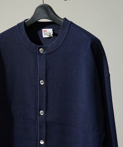 Traditional Weatherwear（トラディショナルウェザーウェア）の「【Traditional Weatherwear】ARKLEY KNIT アークリーニット / クルーネックカーディガン（カーディガン/ボレロ・メンズ・ネイビー/グリーン・L/M）」の8枚目の写真