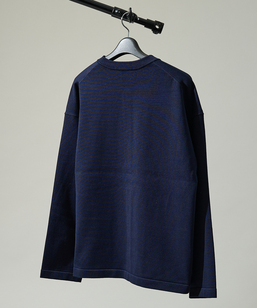 Traditional Weatherwear（トラディショナルウェザーウェア）の「【Traditional Weatherwear】ARKLEY KNIT アークリーニット / クルーネックカーディガン（カーディガン/ボレロ・メンズ・ネイビー/グリーン・L/M）」の4枚目の写真
