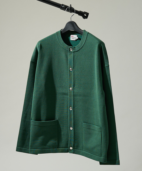 Traditional Weatherwear（トラディショナルウェザーウェア）の「【Traditional Weatherwear】ARKLEY KNIT アークリーニット / クルーネックカーディガン（カーディガン/ボレロ・メンズ・ネイビー/グリーン・L/M）」の6枚目の写真