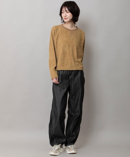 Munich(ミューニック)の「コットンリヨセルデニムバレルイージーパンツ(デニムパンツ・レディース・インディゴブルー/ブラック・M/S/XS)」の14枚目の写真