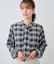 ＩＥＤＩＴ　気分で印象変化を楽しむ２ーＷＡＹモノトーンプリントブラウス