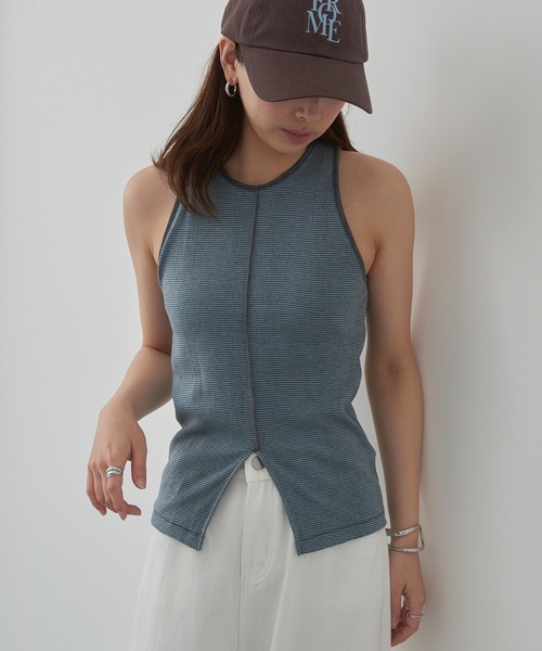 MILLER(ミラー)の「【Robert P. Miller】パネルリブスリットタンク RM261-2261(タンクトップ・レディース・アイボリー/ブラック/ライトグレー/レッド/その他2/その他6/レッド系その他2/その他5/その他4/マルチ/その他3/ブラウン/ネイビー/イエロー/グリーン/ブルー・FREE)」の12枚目の写真