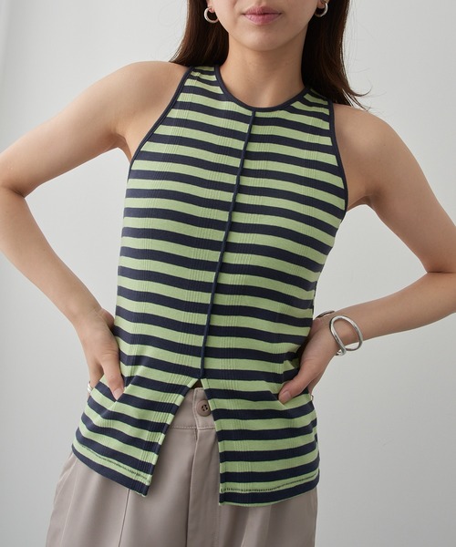 MILLER(ミラー)の「【Robert P. Miller】パネルリブスリットタンク RM261-2261(タンクトップ・レディース・アイボリー/ブラック/ライトグレー/レッド/その他2/その他6/レッド系その他2/その他5/その他4/マルチ/その他3/ブラウン/ネイビー/イエロー/グリーン/ブルー・FREE)」の15枚目の写真