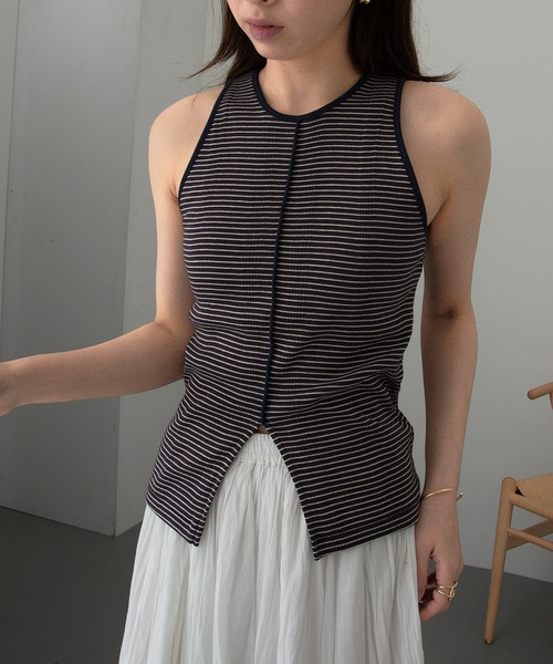 MILLER(ミラー)の「【Robert P. Miller】パネルリブスリットタンク RM261-2261(タンクトップ・レディース・アイボリー/ブラック/ライトグレー/レッド/その他2/その他6/レッド系その他2/その他5/その他4/マルチ/その他3/ブラウン/ネイビー/イエロー/グリーン/ブルー・FREE)」の16枚目の写真