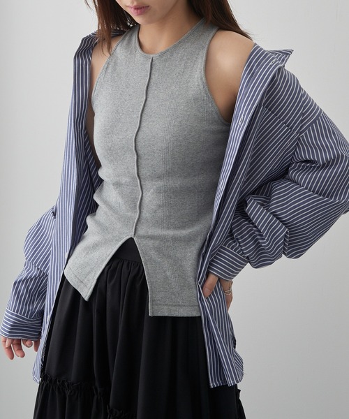 MILLER(ミラー)の「【Robert P. Miller】パネルリブスリットタンク RM261-2261(タンクトップ・レディース・アイボリー/ブラック/ライトグレー/レッド/その他2/その他6/レッド系その他2/その他5/その他4/マルチ/その他3/ブラウン/ネイビー/イエロー/グリーン/ブルー・FREE)」の21枚目の写真