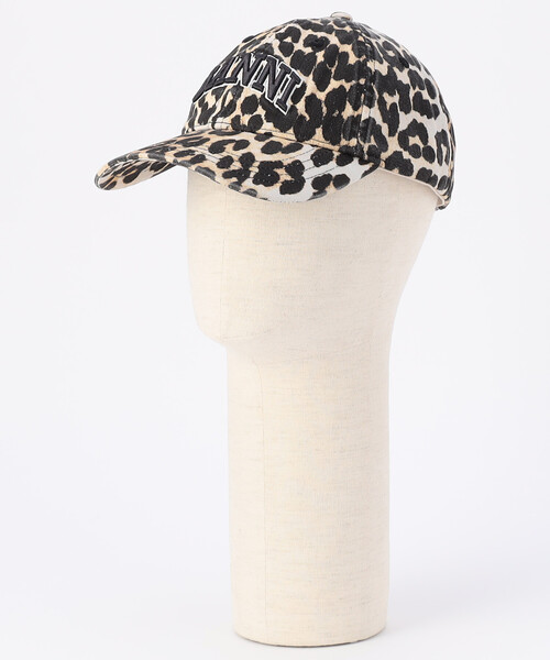 GANNI（ガニー）の「GANNI/ガニー Washed Cotton Canvas Cap Leo / A6898 / コットンキャンバス ロゴキャップ（キャップ・レディース・レオパード・ﾌﾘ-）」の8枚目の写真