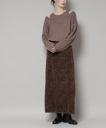 NANO universe | 起毛レーススカート(スカート)