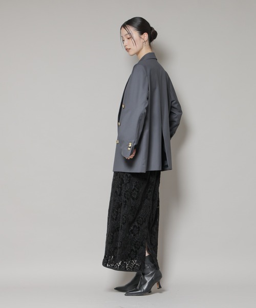 NANO universe(ナノユニバース)の「起毛レーススカート(スカート・レディース・ブラック/アイボリー/ブラウン・FREE)」の22枚目の写真