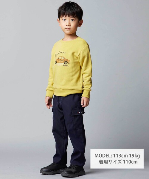 BeBe(ベベ)の「タスランカーゴロングパンツ(カーゴパンツ・キッズ・ベージュ/ネイビー・130cm/140cm/120cm/150cm/110cm)」の16枚目の写真