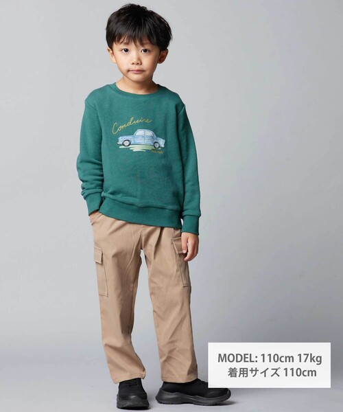 BeBe(ベベ)の「タスランカーゴロングパンツ(カーゴパンツ・キッズ・ベージュ/ネイビー・130cm/140cm/120cm/150cm/110cm)」の12枚目の写真