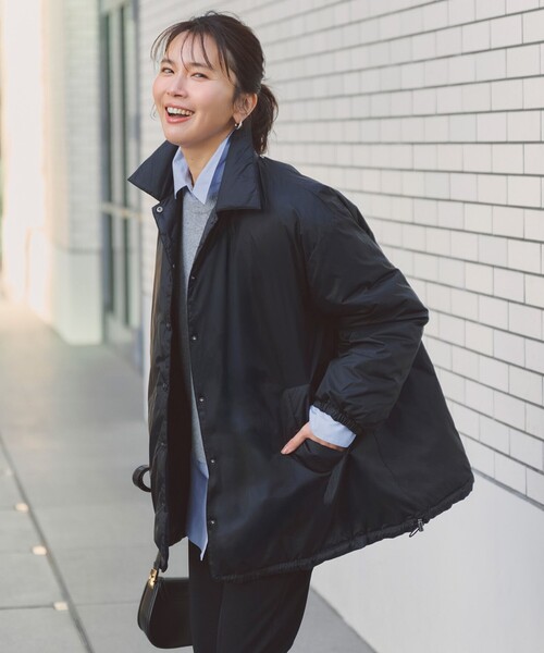 セール】【野呂佳代さん着用】TAIONコラボ ボア襟 リバーシブルダウン