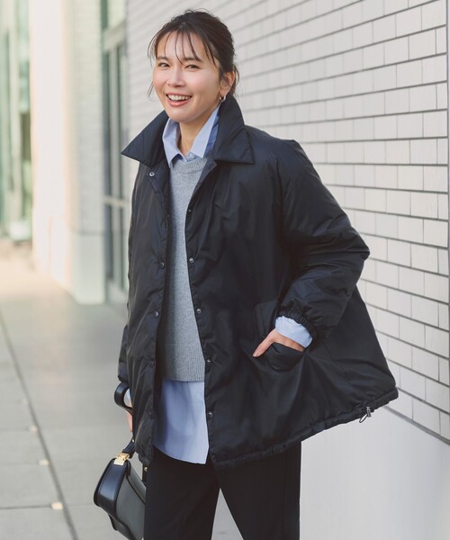 セール】【野呂佳代さん着用】TAIONコラボ ボア襟 リバーシブルダウン