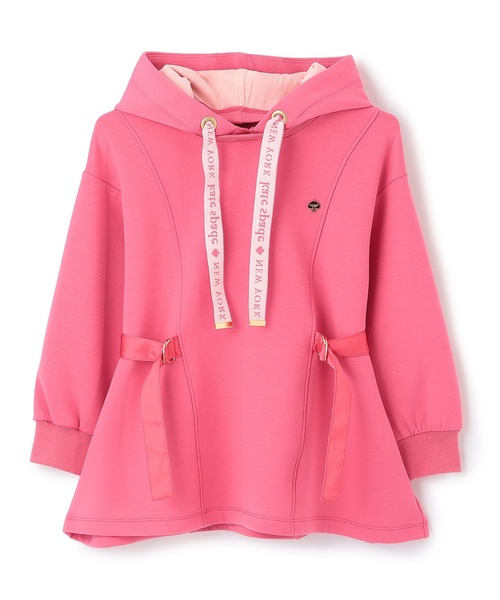 kate spade new york kids（ケイトスペードニューヨーク）の「サイドベルトロングフーディ（パーカー・キッズ・アイボリー/ピンク/ネイビー・130cm/140cm/150cm/120cm/160cm）」の3枚目の写真