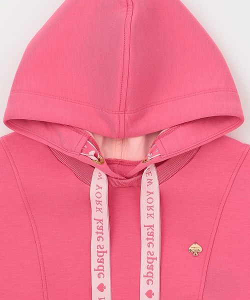 kate spade new york kids（ケイトスペードニューヨーク）の「サイドベルトロングフーディ（パーカー・キッズ・アイボリー/ピンク/ネイビー・130cm/140cm/150cm/120cm/160cm）」の5枚目の写真
