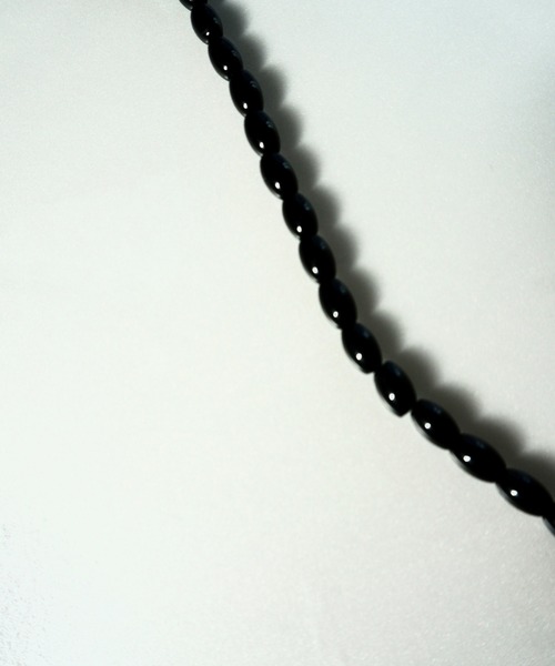 stan（スタン）の「oval black onyx necklace（ネックレス・レディース・ブラック・FREE）」の4枚目の写真