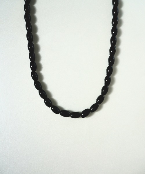 stan（スタン）の「oval black onyx necklace（ネックレス・レディース・ブラック・FREE）」の5枚目の写真