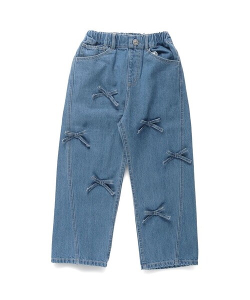 EDWIN(エドウィン)の「【Ou? by EDWIN】リボン付きデニムパンツ(デニムパンツ・キッズ・ブルー/ネイビー・90/100/110/140/120/130/150)」の11枚目の写真