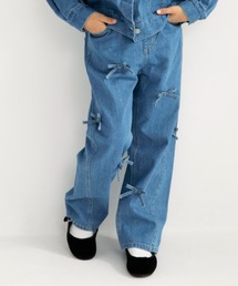 EDWIN（エドウィン）の「【Ou? by EDWIN】リボン付きデニムパンツ（デニムパンツ）」