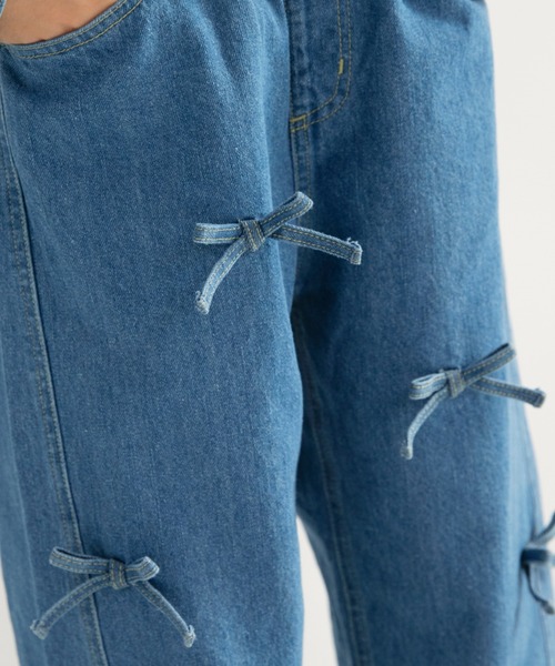 EDWIN(エドウィン)の「【Ou? by EDWIN】リボン付きデニムパンツ(デニムパンツ・キッズ・ブルー/ネイビー・90/100/110/140/120/130/150)」の18枚目の写真