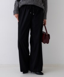 UNTITLED | 【きれいめリラクシー/ウエストゴム】ウールサキソニー ワイドパンツ(その他パンツ)