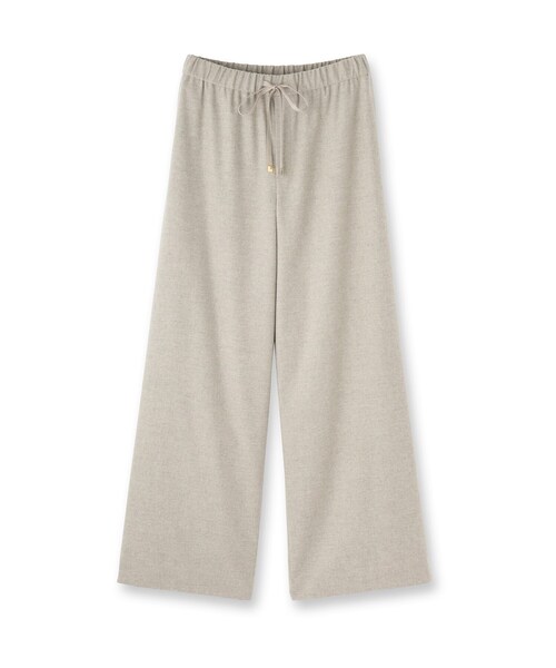 UNTITLED（アンタイトル）の「【きれいめリラクシー/ウエストゴム】ウールサキソニー ワイドパンツ（その他パンツ・レディース・グレー系2/ブラック/ナチュラル/ブラック系1・46/48/50/44/42/04/03/02/01/00）」の5枚目の写真