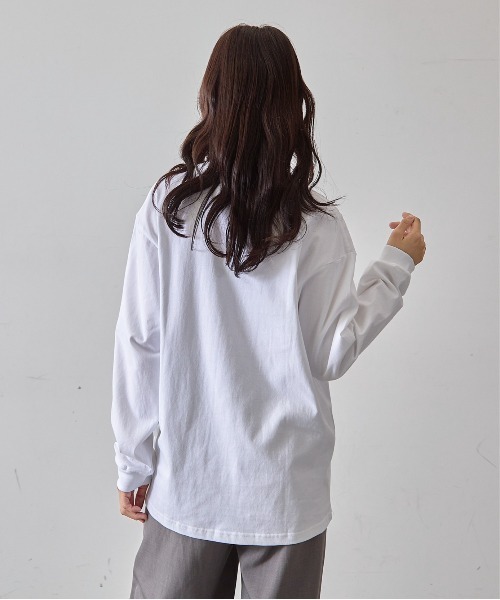 mul.(ムル)の「TEE ドッグロンT(Tシャツ/カットソー・レディース・ホワイト/ブラック・FREE)」の6枚目の写真
