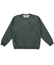 HANGTEN（ハンテン）の「【HANGTEN/ハンテン】起毛ポケットデザイントレーナー/長袖 クルーネック スウェット ポケット カジュアル ストリート アメカジ ヴィンテージ（スウェット）」