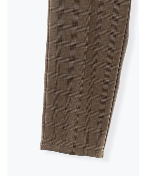 Samansa Mos2 blue(サマンサモスモスブルー)の「カチオン染めチェックパンツ(その他パンツ・レディース・ネイビー/ベージュ/ブラウン/グレー・F)」の8枚目の写真