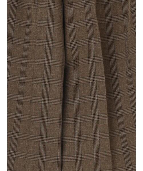 Samansa Mos2 blue(サマンサモスモスブルー)の「カチオン染めチェックパンツ(その他パンツ・レディース・ネイビー/ベージュ/ブラウン/グレー・F)」の10枚目の写真