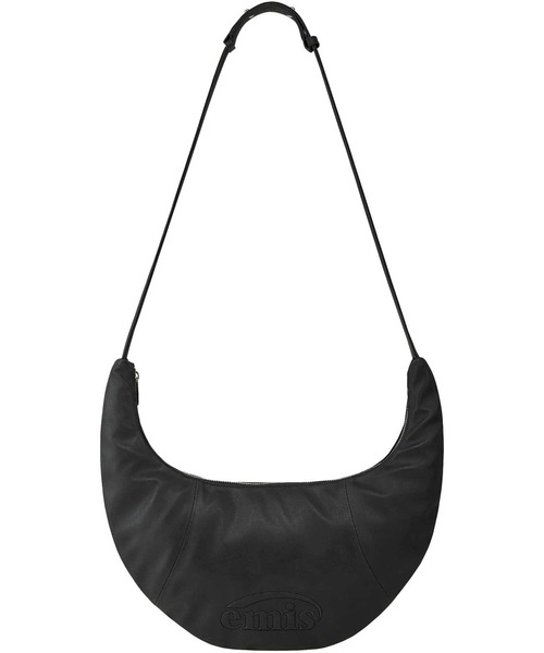 EMIS(イミス)の「LOGO EMBOSSED HALF MOON BAG(ショルダーバッグ・レディース・ブラック/ライトブルー・FREE)」の7枚目の写真