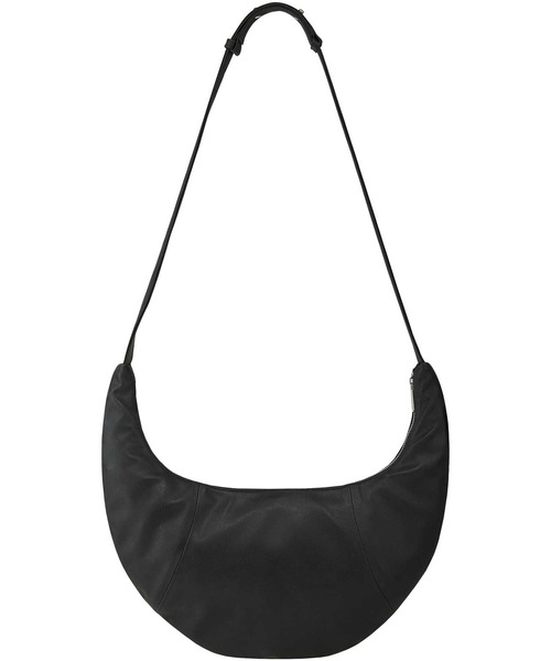 EMIS(イミス)の「LOGO EMBOSSED HALF MOON BAG(ショルダーバッグ・レディース・ブラック/ライトブルー・FREE)」の9枚目の写真