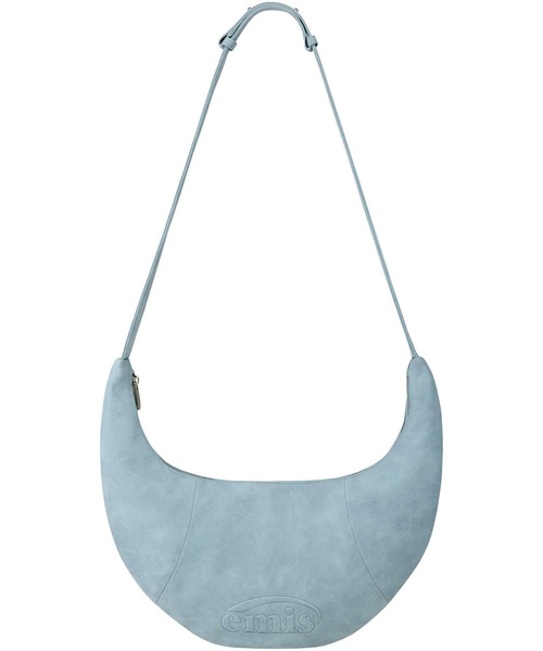 EMIS(イミス)の「LOGO EMBOSSED HALF MOON BAG(ショルダーバッグ・レディース・ブラック/ライトブルー・FREE)」の16枚目の写真