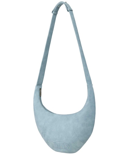 EMIS(イミス)の「LOGO EMBOSSED HALF MOON BAG(ショルダーバッグ・レディース・ブラック/ライトブルー・FREE)」の17枚目の写真