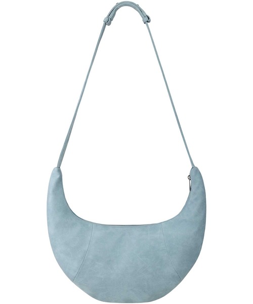 EMIS(イミス)の「LOGO EMBOSSED HALF MOON BAG(ショルダーバッグ・レディース・ブラック/ライトブルー・FREE)」の18枚目の写真