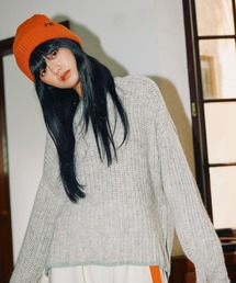 niko and... | [MODE NORM CORE] カラートリミングクループルオーバー(ニット/セーター)