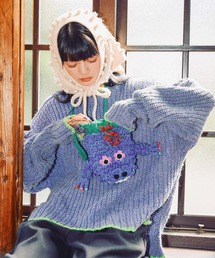 niko and... | [MODE NORM CORE] カラートリミングクループルオーバー(ニット/セーター)