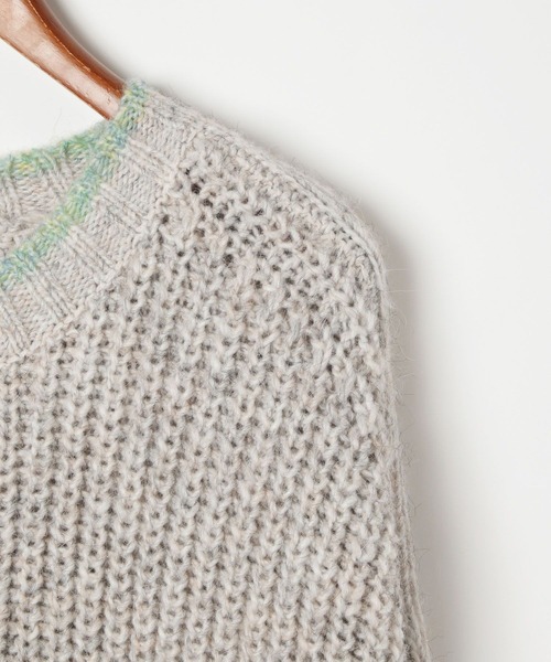 niko and...（ニコアンド）の「[MODE NORM CORE] カラートリミングクループルオーバー（ニット/セーター・レディース・ブラック/アイボリー/ブルー・MEDIUM/LARGE）」の20枚目の写真