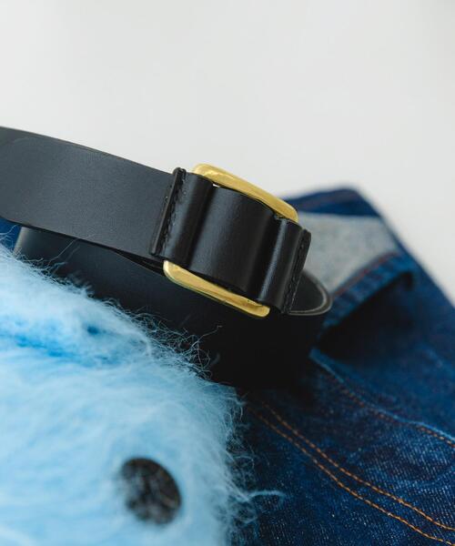 RODE SKO（ロデスコ）の「atelier brugge　SLIDE LETHER BELT（ベルト・レディース・ダークブラウン/ブラック・ONE）」の12枚目の写真