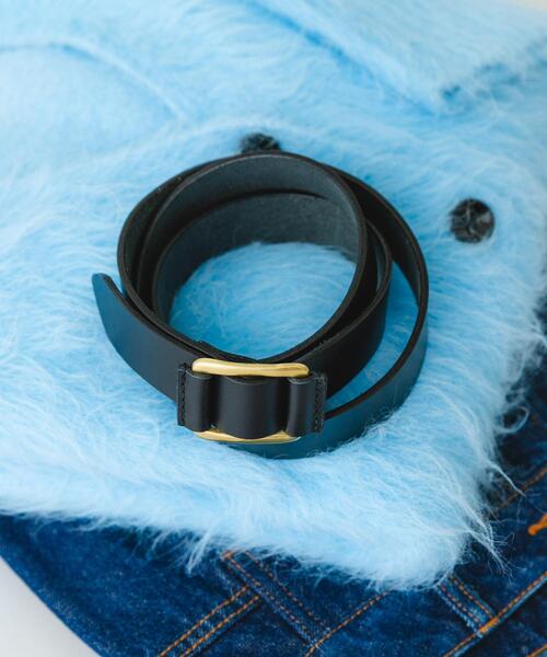 RODE SKO（ロデスコ）の「atelier brugge　SLIDE LETHER BELT（ベルト・レディース・ダークブラウン/ブラック・ONE）」の13枚目の写真