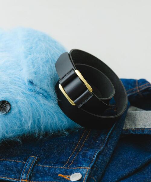 RODE SKO（ロデスコ）の「atelier brugge　SLIDE LETHER BELT（ベルト・レディース・ダークブラウン/ブラック・ONE）」の15枚目の写真