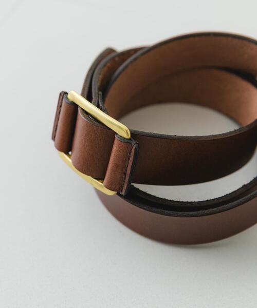 RODE SKO（ロデスコ）の「atelier brugge　SLIDE LETHER BELT（ベルト・レディース・ダークブラウン/ブラック・ONE）」の10枚目の写真