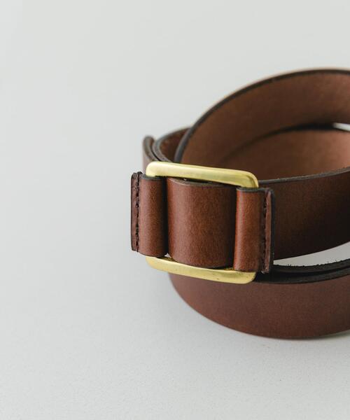 RODE SKO（ロデスコ）の「atelier brugge　SLIDE LETHER BELT（ベルト・レディース・ダークブラウン/ブラック・ONE）」の11枚目の写真