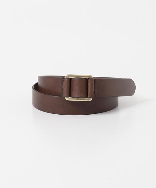 RODE SKO（ロデスコ）の「atelier brugge　SLIDE LETHER BELT（ベルト・レディース・ダークブラウン/ブラック・ONE）」の4枚目の写真