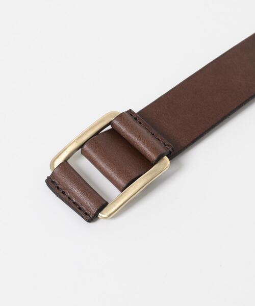 RODE SKO（ロデスコ）の「atelier brugge　SLIDE LETHER BELT（ベルト・レディース・ダークブラウン/ブラック・ONE）」の5枚目の写真