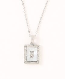 IRIEBEACH（アイリービーチ）の「shell initial necklace （シルバー）【リバーシブル仕様】/【ハワイアンジュエリー】【サージカルステンレス】【金属アレルギー対応】【IRIEBEACH / アイリービーチ】つけっぱなしOK（ネックレス）」
